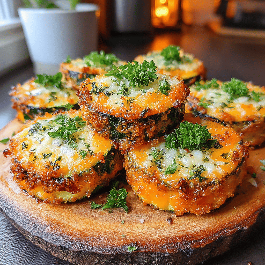 If you're looking for a deliciously healthy snack that satisfies your cravings for something crunchy, look no further than these Crispy Air Fryer Garlic Parmesan Zucchini Bites! This recipe combines the fresh taste of zucchini with a savory blend of garlic and Parmesan cheese, all while keeping things light and crispy thanks to the air fryer.