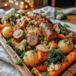 Family-Friendly Sheet Pan Sausage and Harvest Veggies